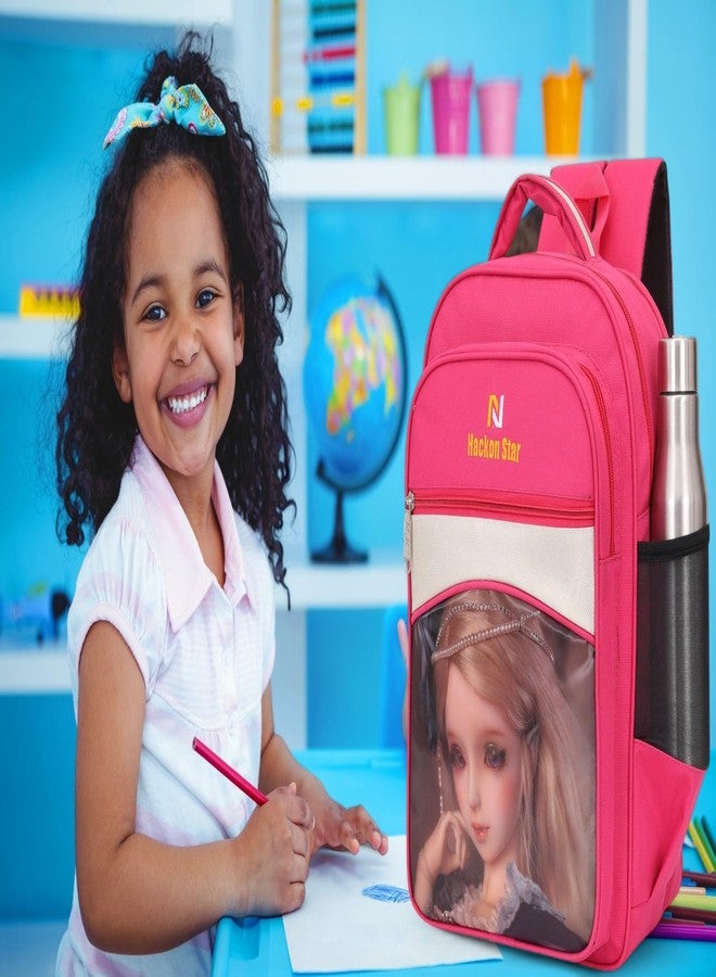 HACKON STAR School bag Waterproof bag for kids Suitable class 2nd&3rd boys & girls (Pink) - Image 3